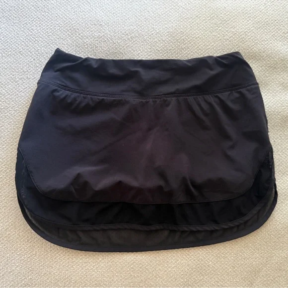 Lululemon Black High Rise Tennis Skort - Picture 1 of 8